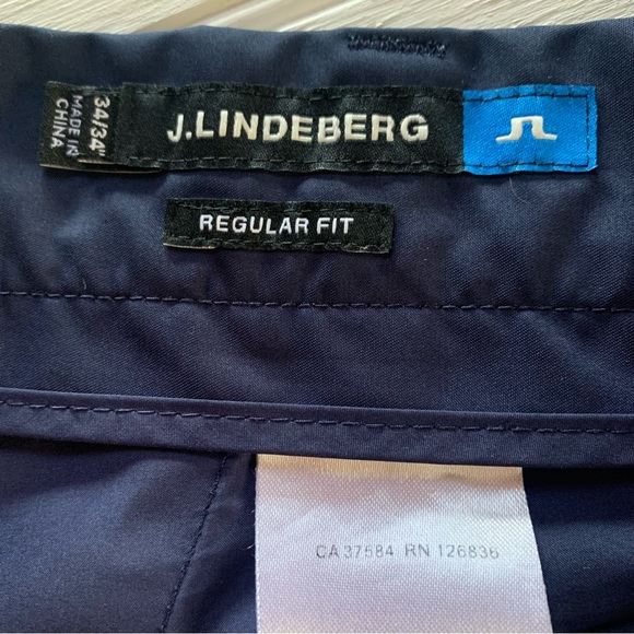 J. Lindeberg ~ Men’s Troyan Micro Twill Navy Regular Fit Golf Pants - Picture 3 of 12
